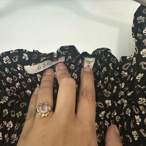 Doen Black Floral mini